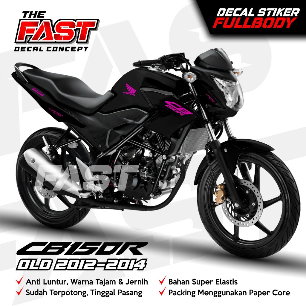 DECAL STIKER CB150R OLD stiker decal full body bisa custom motif black