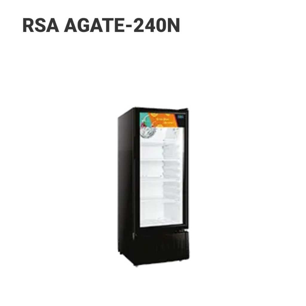 Showcase agate 240 R RSA 4 rak showcase Rsa 221 liter AGATE 240 | kulkas minuman