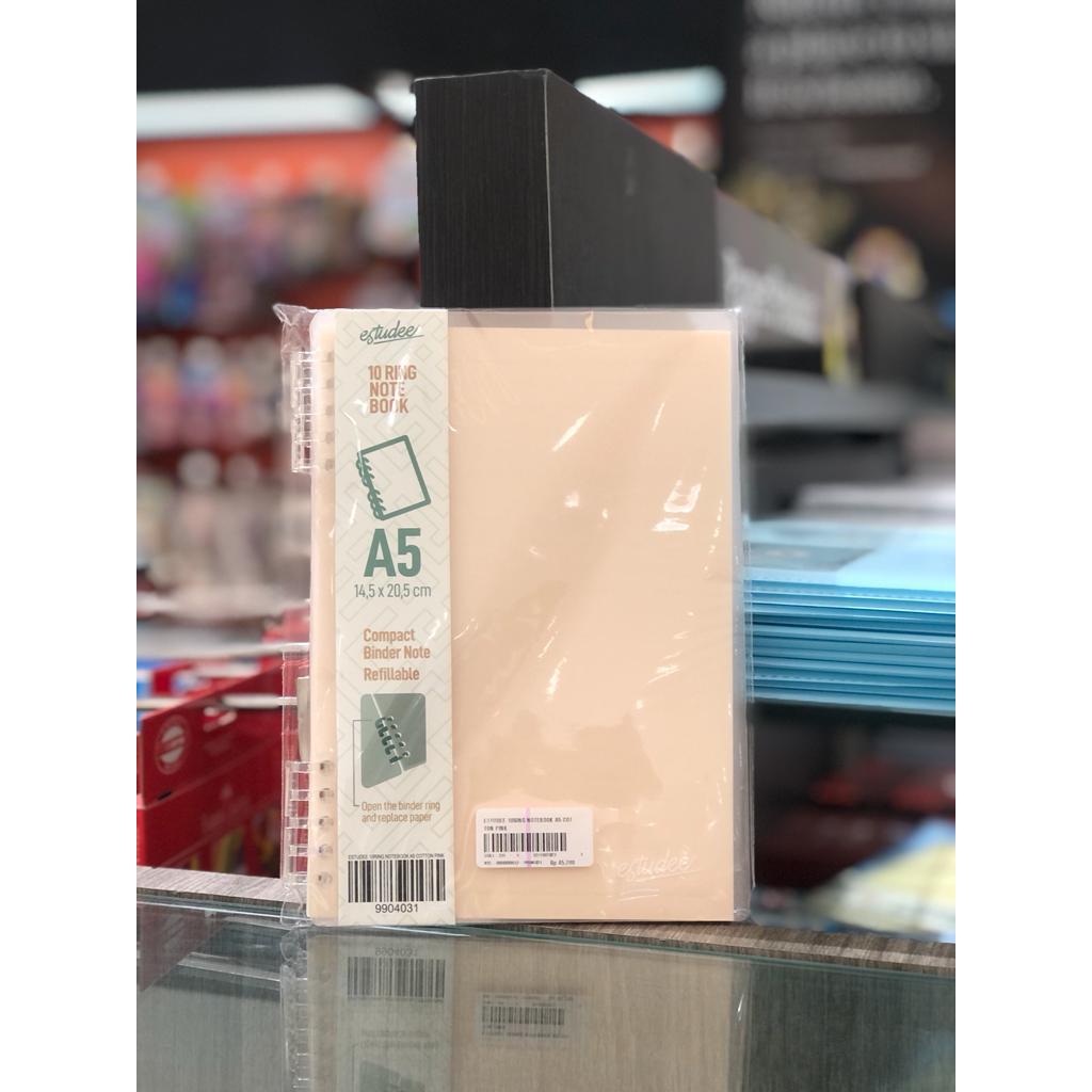 

Gramedia Banjarbaru - Estudee 10 Ring Notebook A5 Cotton Pink