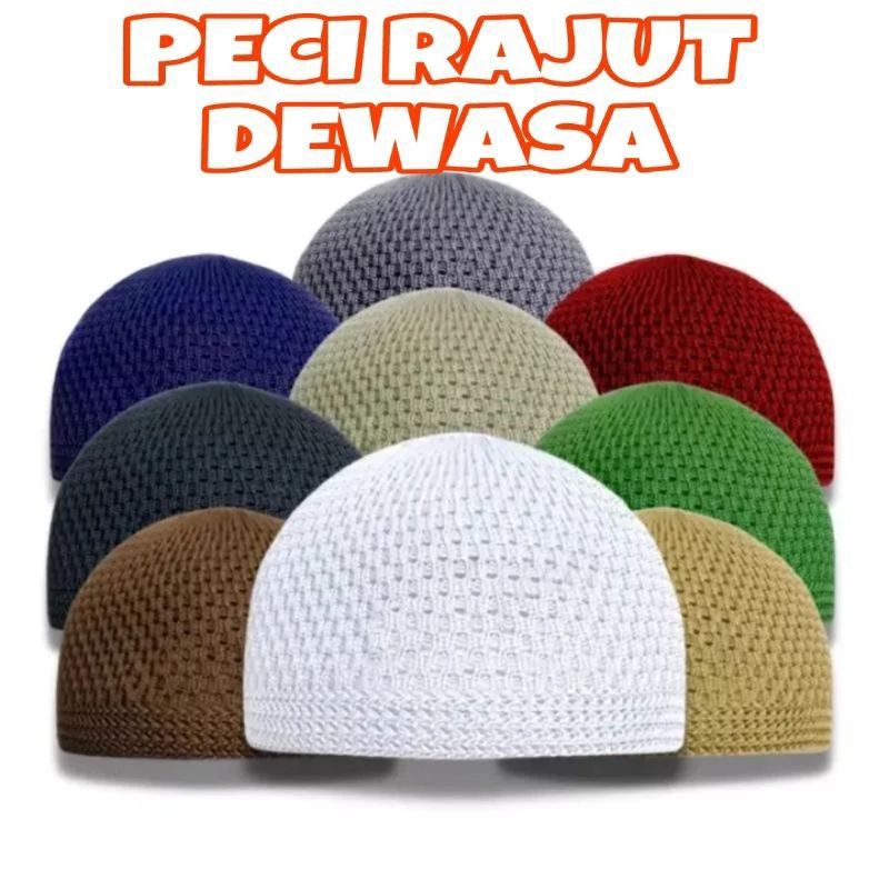 PECI RAJUT PRIA DEWASA | SONGKOK RAJUT DEWASA