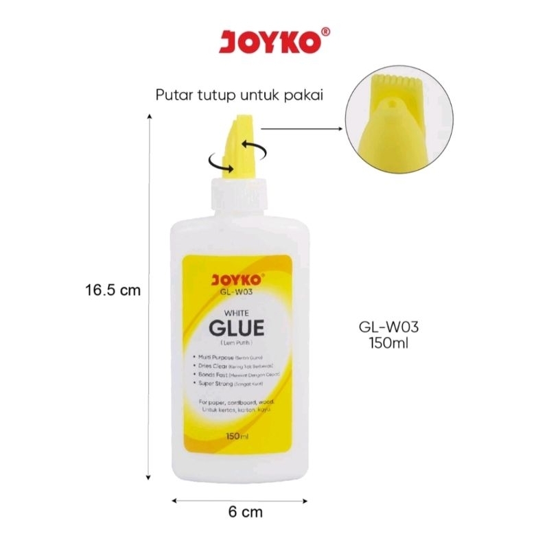 Lem putih, white glue joyko
