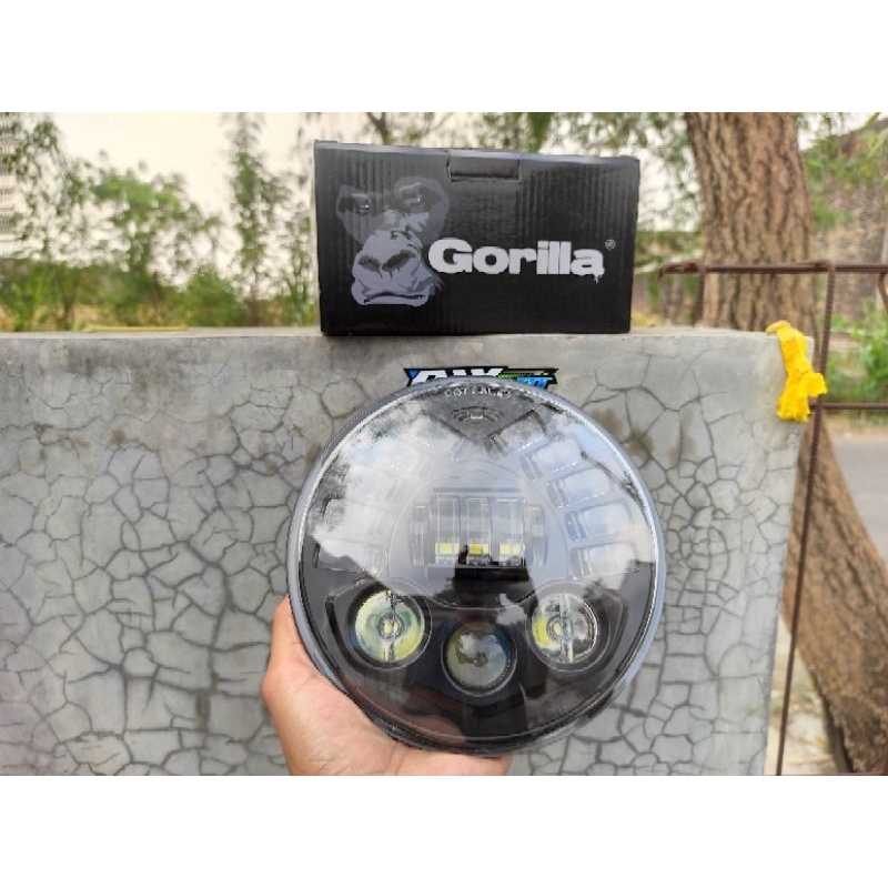 lampu daymaker daymeker 7 inch 7" by gorilla pnp batok ninja tiger barong megapro hiu megapro primus