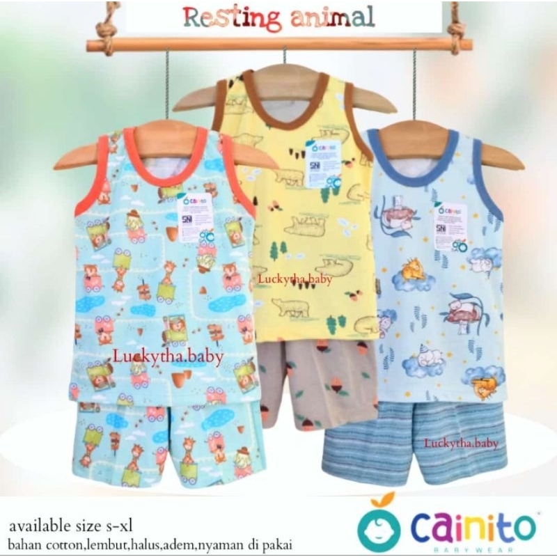 Setelan Cainito Kutung Resting Animal / Setelan anak Cainito / setelan anak motif animal