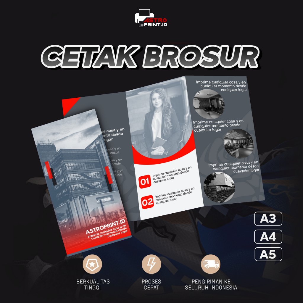 

Cetak Brosur A4 A5 / Leaflet / Flyer / Custom - Art Paper 120 GSM