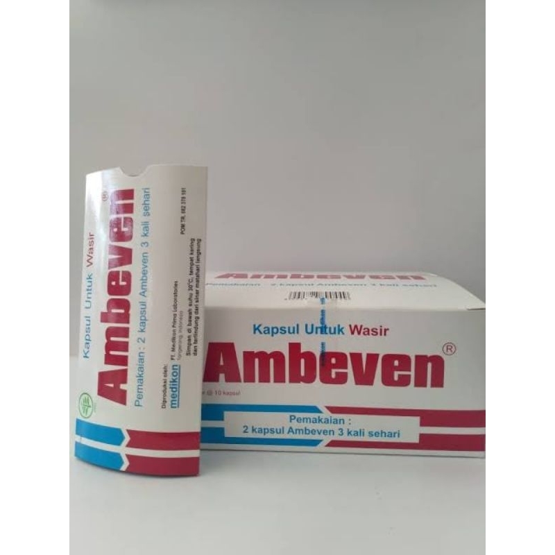 Ambeven Kapsul Wasir Jual Per Box Isi 10 Strip Asli ORIGINAL