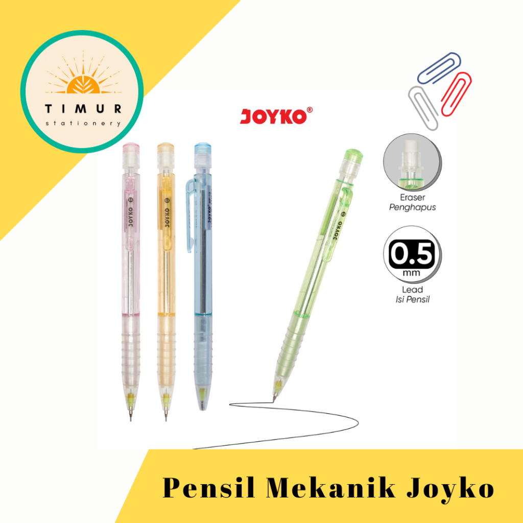 

Mechanical Pencil Pensil Mekanik Joyko MP-15 0.5 mm Per LUSIN