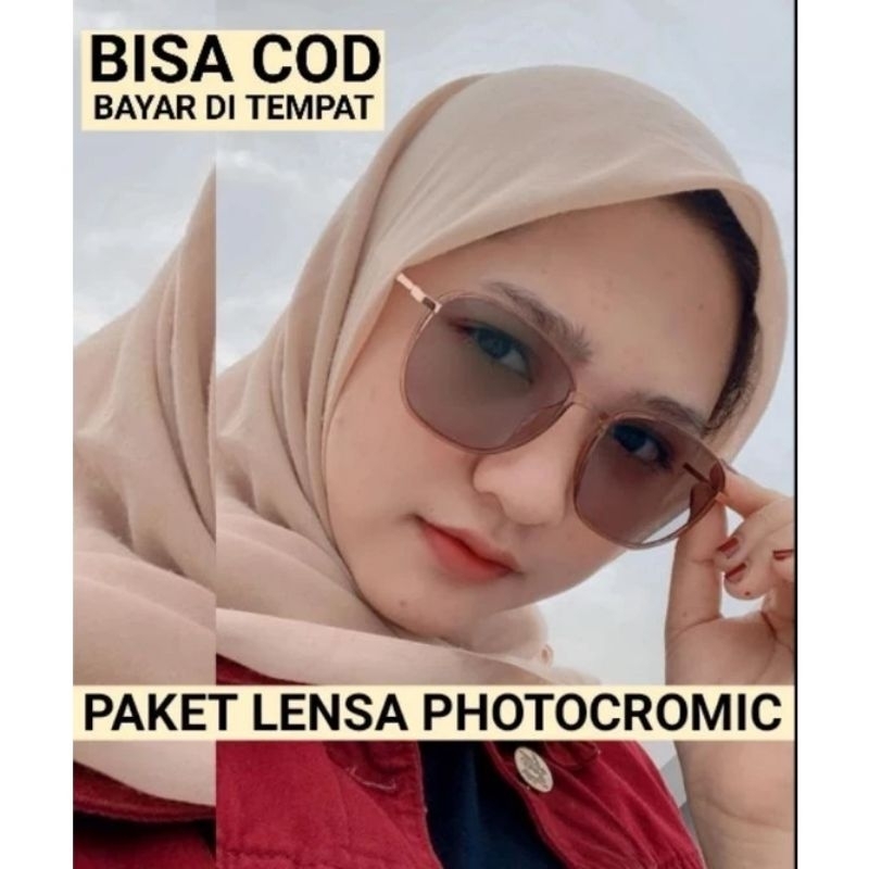 kacamata photocromic  98008 |kacamata wanita |kacamata minus