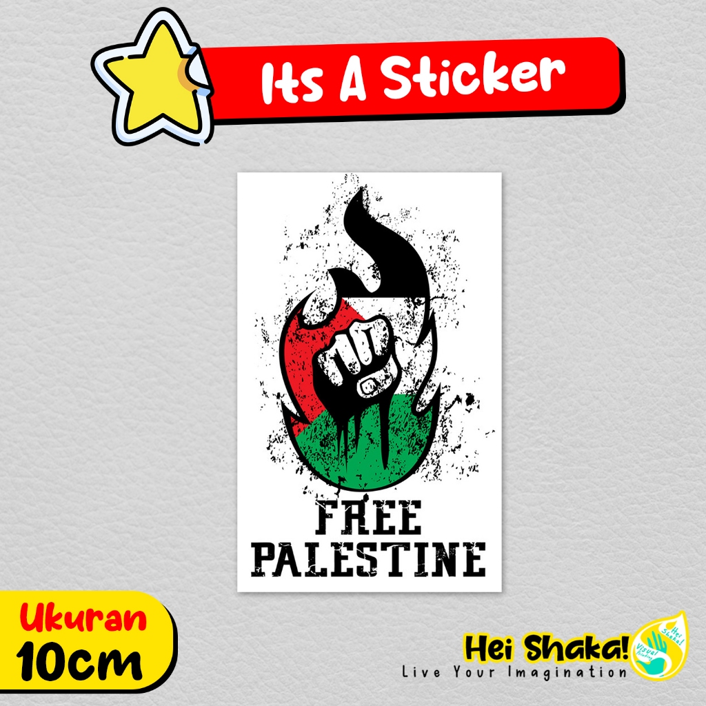 

Stiker Free Palestine 04 Sticker Palestina Bahan Vinyl Anti Air