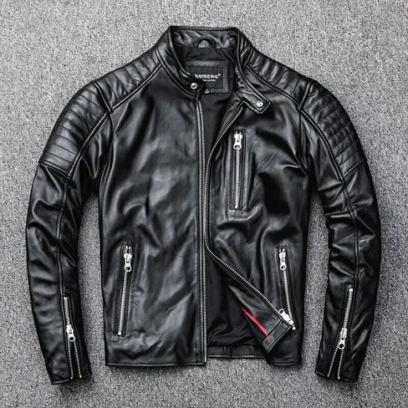 jaket kulit sintetis pria jaket motor jaket terviral