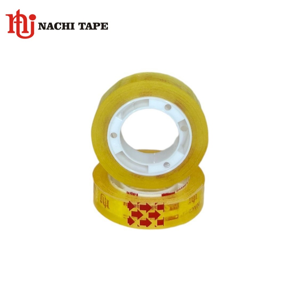 

Nachitape Isolasi / Selotip / Lakban 1/2 Inc (12 mm x 25 Yard) Core Merah