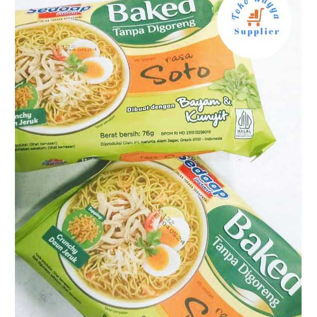

Mie Sedaap Baked Tanpa Digoreng Rasa Kuah Soto
