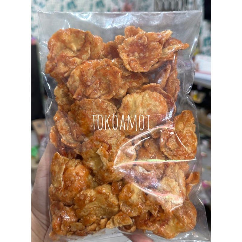 

Snack Hari Raya / Snack Emping Pedas Manis / Melinjo Pedas Manis 400gr