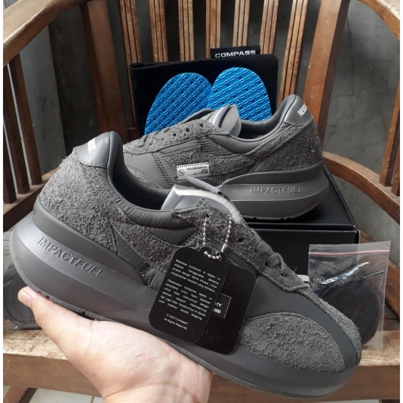 Sepatu Compass x Neighborhood Dark Grey Size 41 & 42