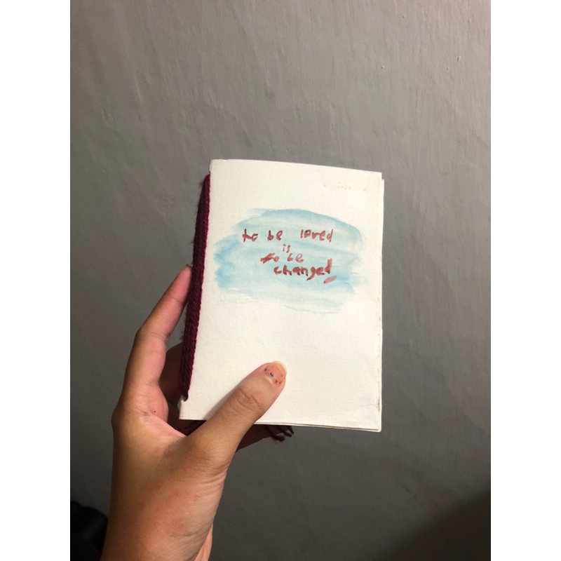 

watercolor book/handmade notebook/mini book