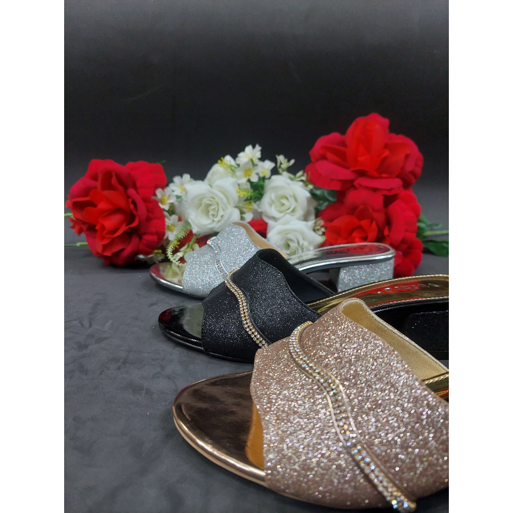 Sandal Pesta Wanita merk VOLARE HT3032 Slop Pesta - Sandal Pesta - Sandal Kebaya Tersedia ukuran 42