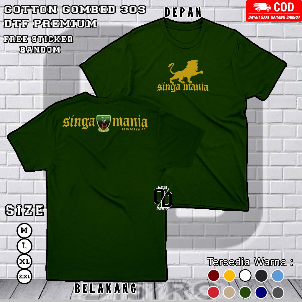 V4 Baju Kaos Distro Singa Mania Sriwijaya FC