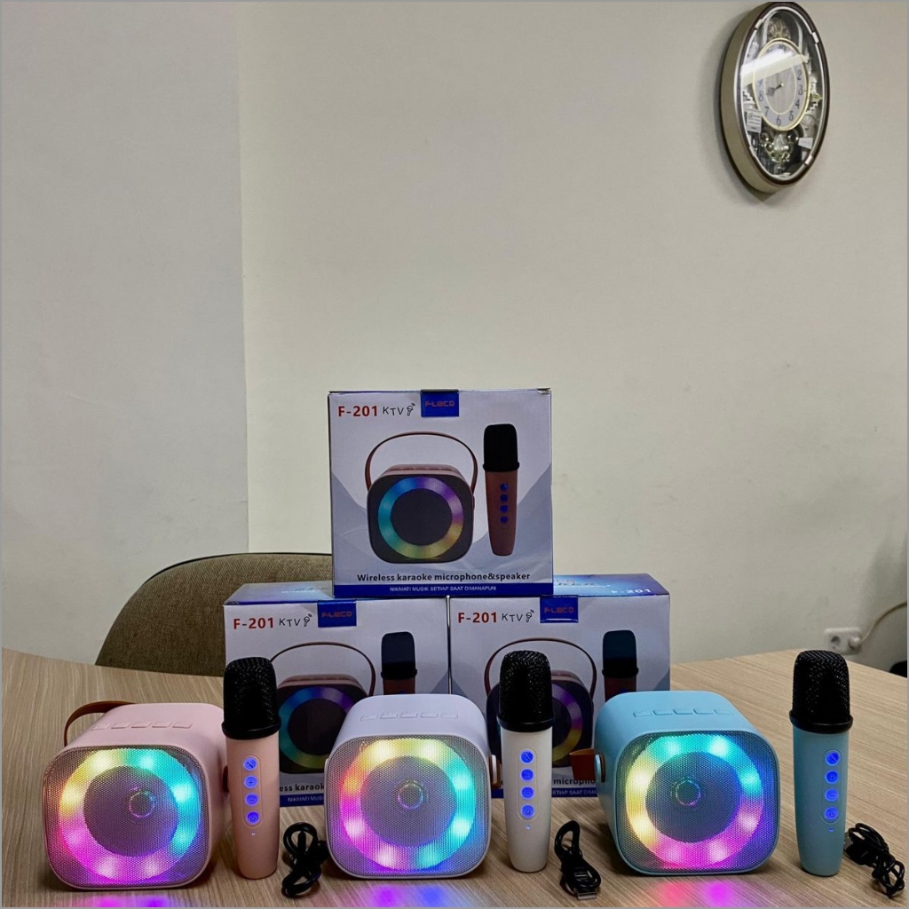 Fleco F-201 KTV Speaker Bluetooth Wireless Karaoke Portable Mini