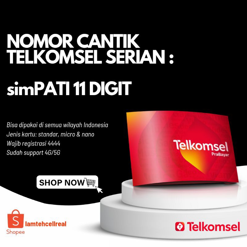 NOMOR CANTIK SIMPATI 11 DIGIT PRABAYAR - KARTU PERDANA