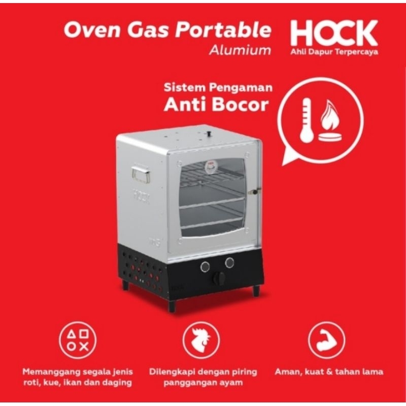 BATAM - HOCK oven gas portable aluminium no 3 pengaman anti bocor