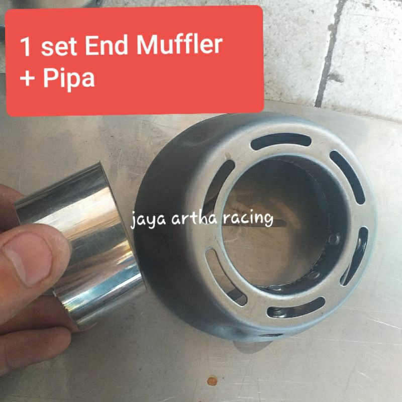 Moncong Set Copy Cms + End Muffler Tsukigi Matic Mio Beat Vario Scoopy Pnp Ke Knalpot Ori