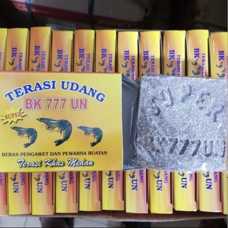 

Terasi Udang Belacan Super BK 777 UN Premium oleh oleh khas Medan