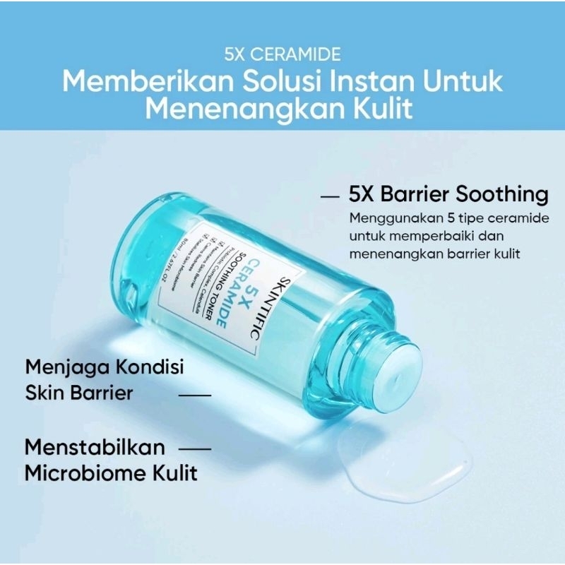 SKINTIFIC TONER WAJAH SERIES 80ML