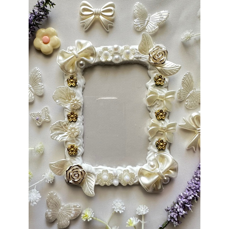 Toploader art deco cream photocard holder deco cream