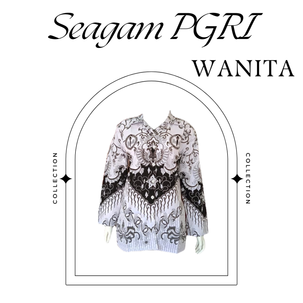 BAJU BATIK PGRI WANITA MODEL TERBARU | TERLARIS | SERAGAM PGRI