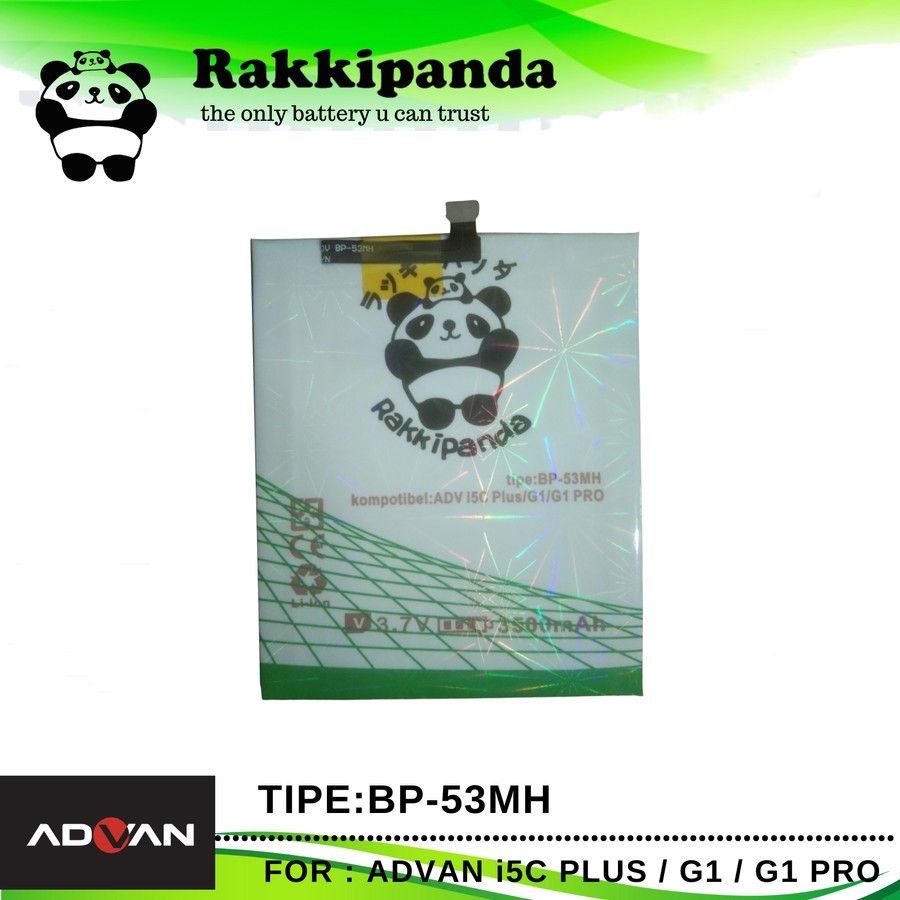 Baterai Rakkipanda Advan I5c+/ G1/ G1 Pro