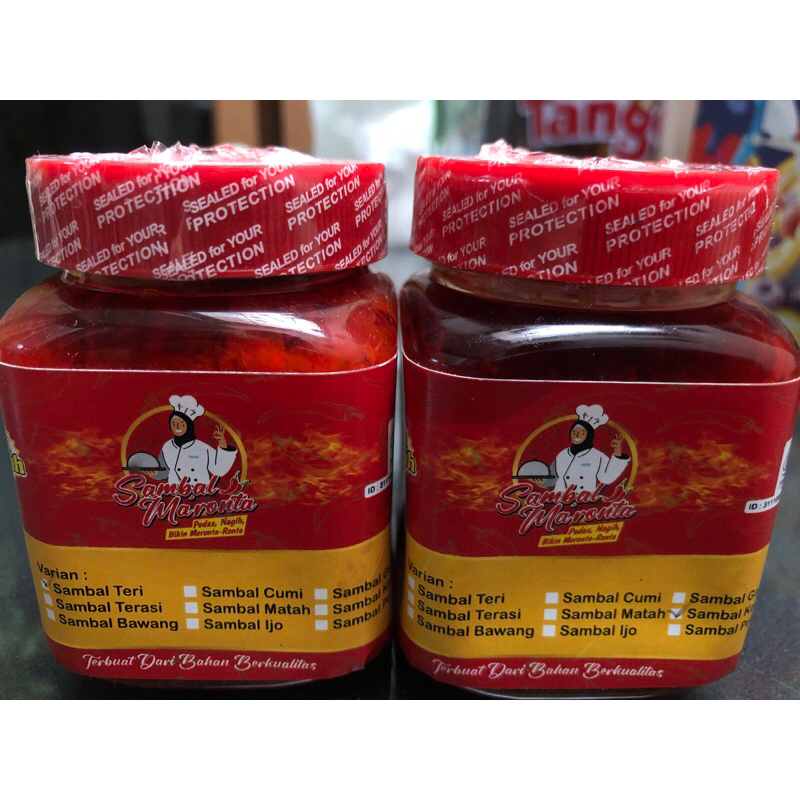 

Sambal Maronta Siap Saji sambal teri, bawang, cumi, dll