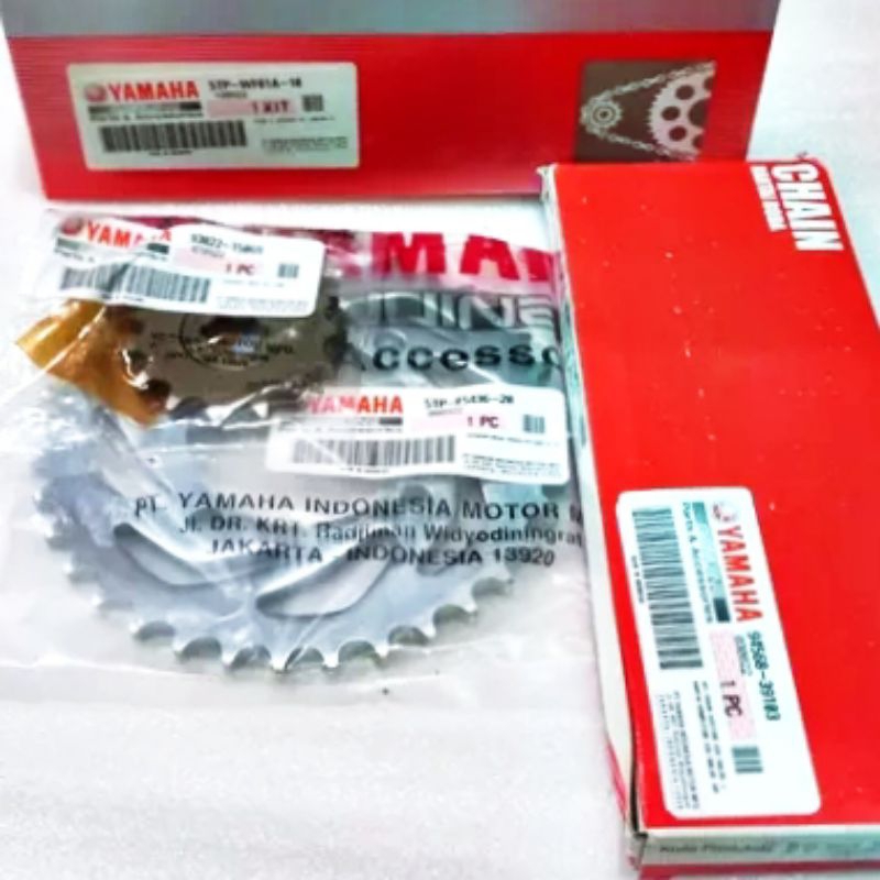 Original gearset gear set gir ger rantai jupiter z 110 burhan 5TP