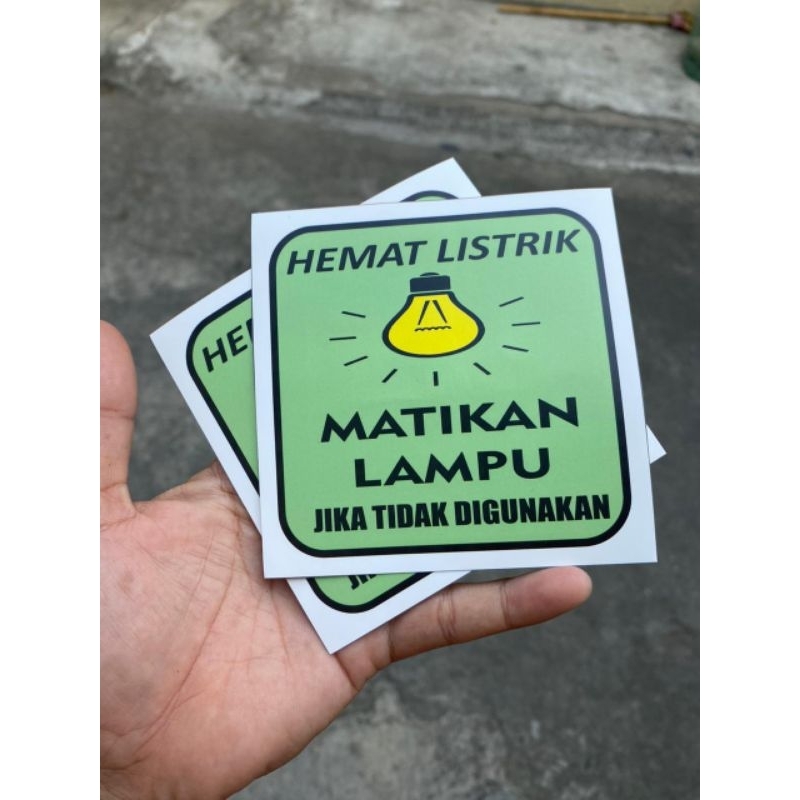 akrilik hemat listrik matikan lampu