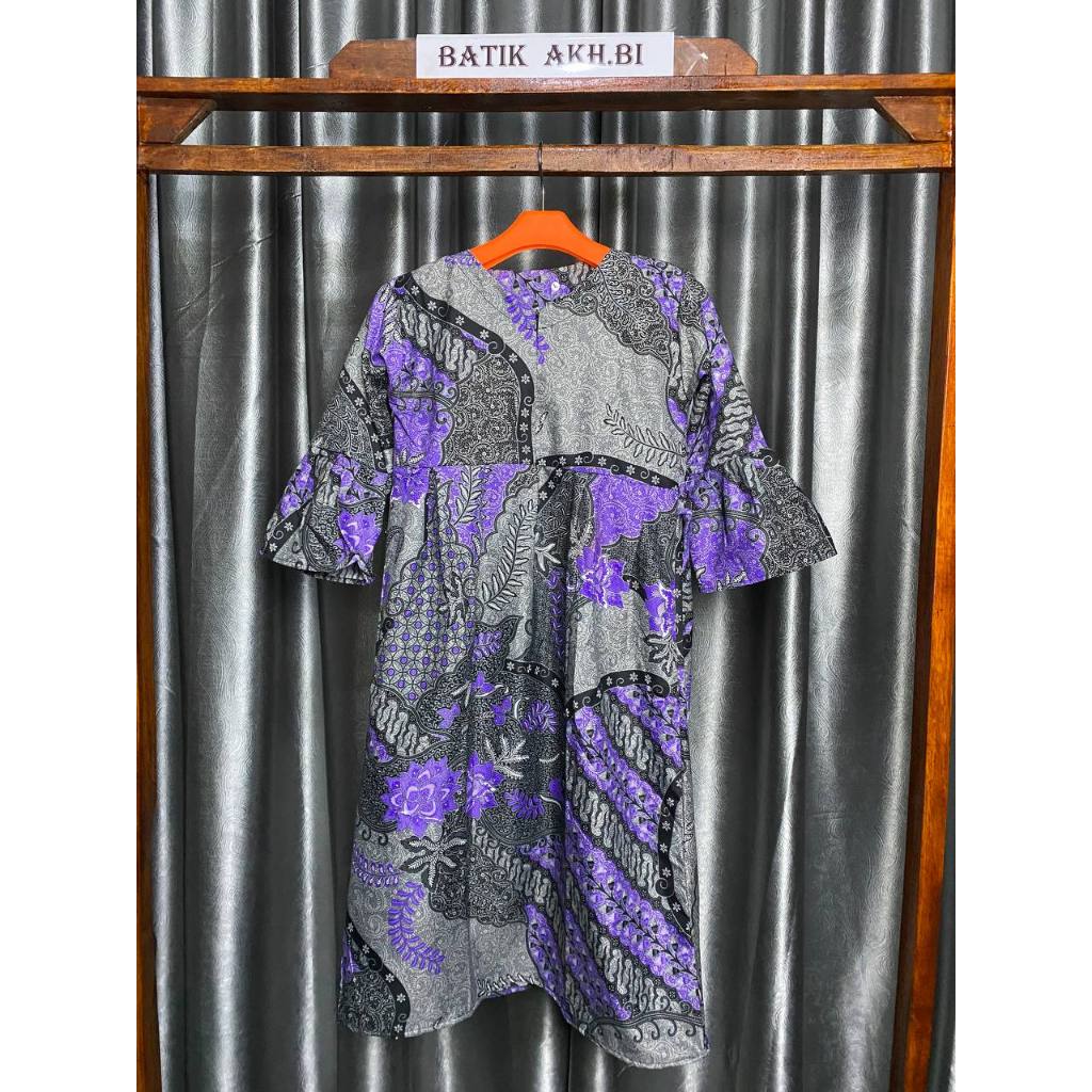 baju gamis batik anak perempuan 2-11 tahun