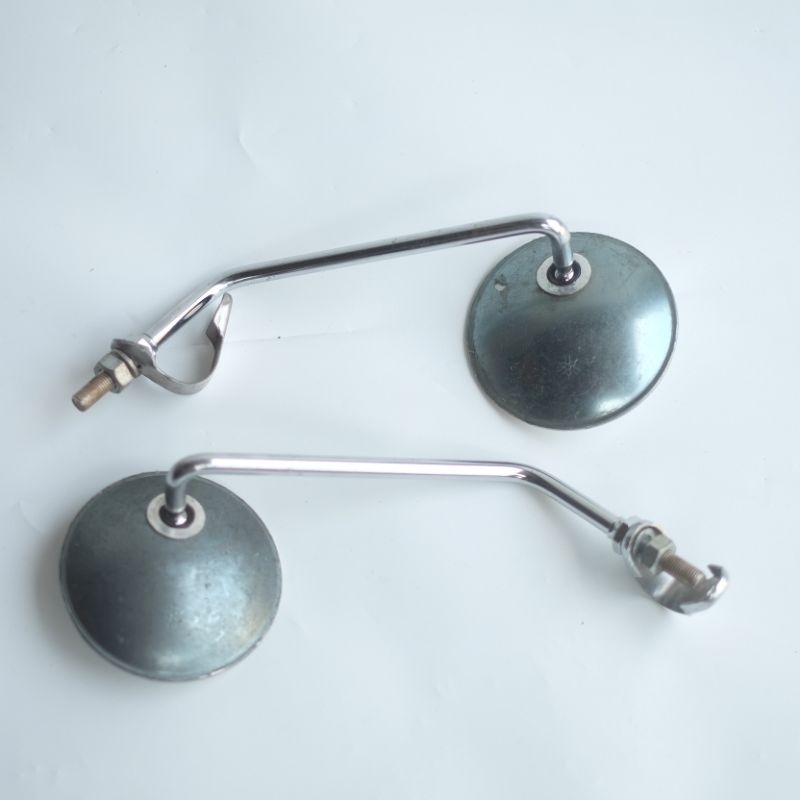 KACA SPION YAMAHA GT80 AS3 RD125 LENGKAP KLEM ORIGINAL NOS ORI BARU