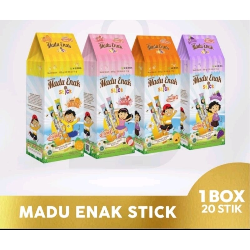 

MADU ENAK STICK + VITAMIN C 1 BOX ISI 20 pcs