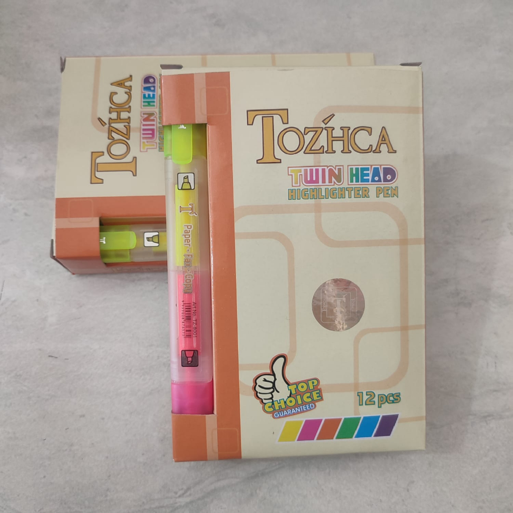 

STABILO HIGHLIGHTER PEN TOZHCA 2 WARNA BOLAK BALIK 12 PCS