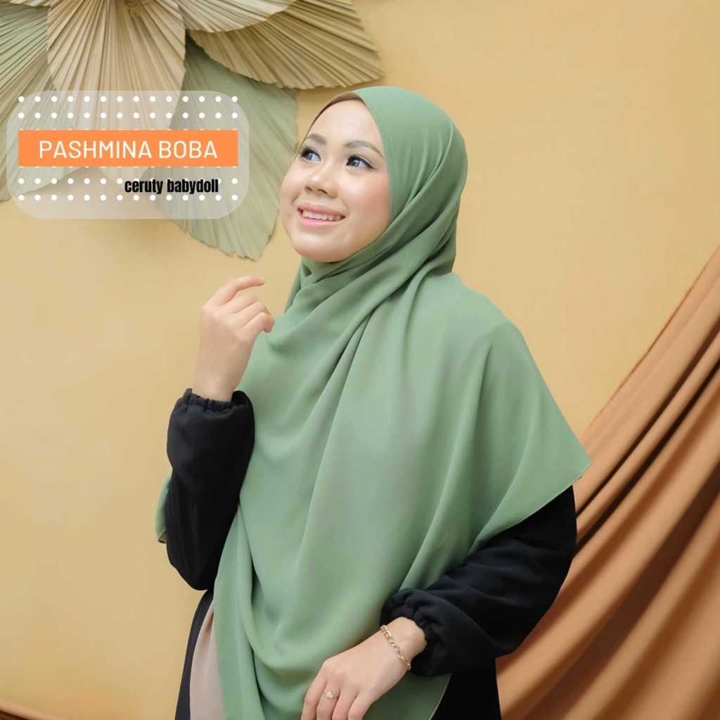 Hijab Pashmina Bolak Balik - Jilbab Pasmina Boba Hijab Instan Remaja DewasaTerbaru Kekinian
