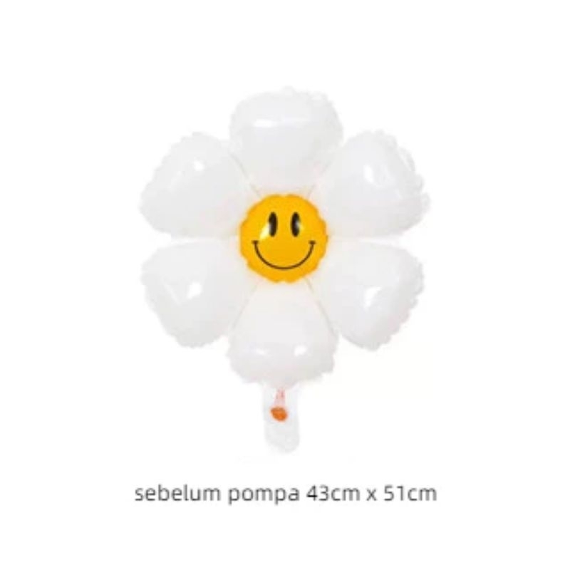 Balon bunga daisy balon bunga matahari mini