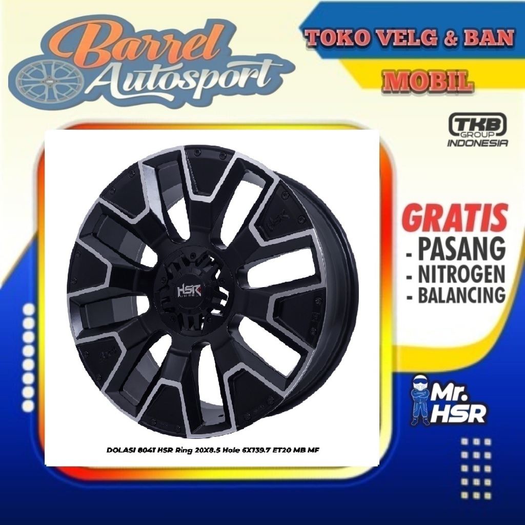 Velg mobil dan ban mobil samarina || Veleg Hsr dolasi ring 20 Buat Pajero Sport ,Fortuner 2023