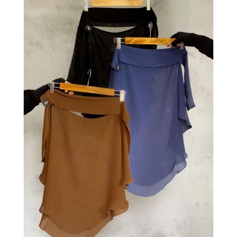 Umm Bandung Sifon Arabeschi By Sultan Khimar non pad penutup Dagu 2 layer dan Niqab Bandana poni 2 l