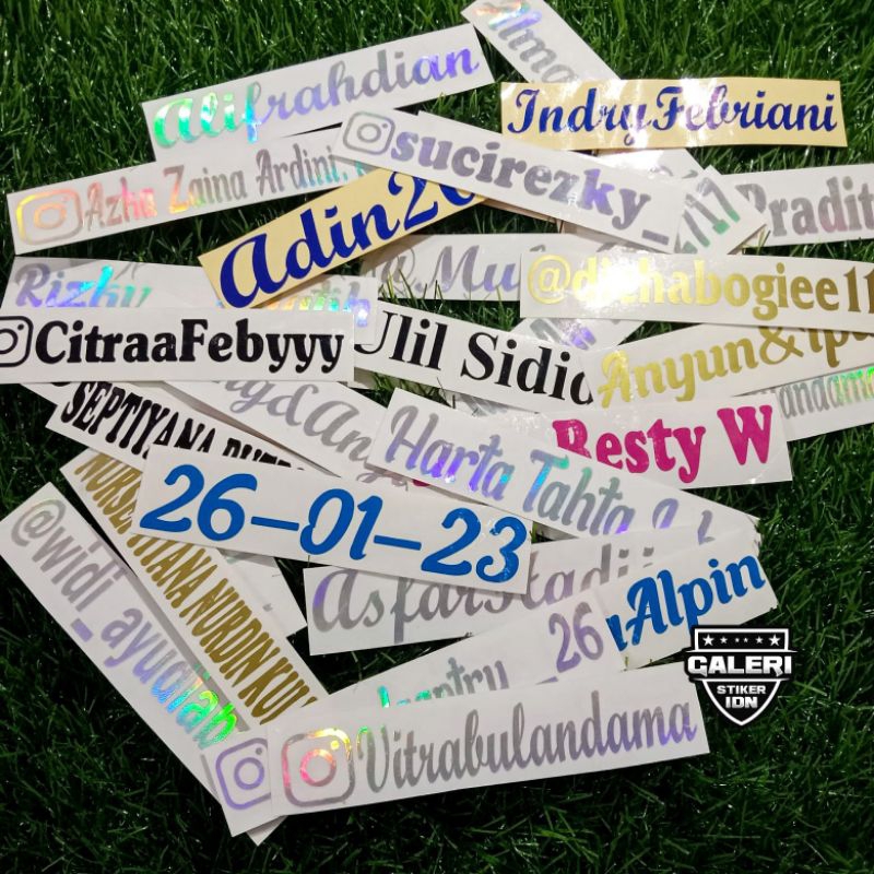 

STIKER NAMA CUSTOM STIKER CUSTOM NAMA WATERPOOF
