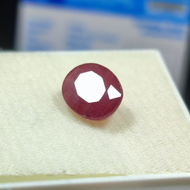 BATU RUBY CUTTING ASLI NATURAL BERSERTIFIKAT