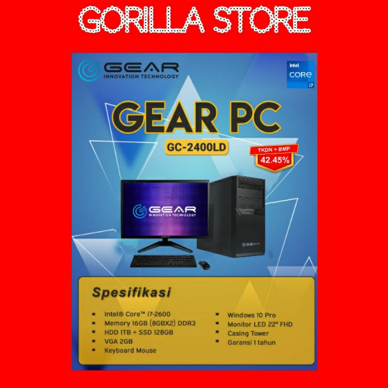 PC CLIENT GEAR GC-2400LD