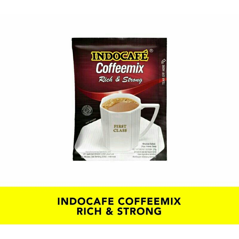 

Indocafe Coffee mix Rich & Strong (1renceng / 10sachet) / kopi