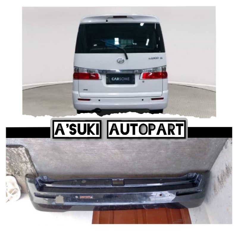 bumper bemper luxio belakang original