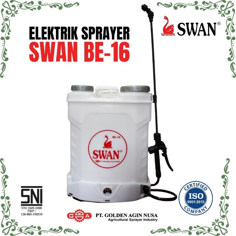 Sprayer Elektrik SWAN BE-16 tangki semprot pertanian/ Tangki semprot Elektrik / Tangki Cas Swan