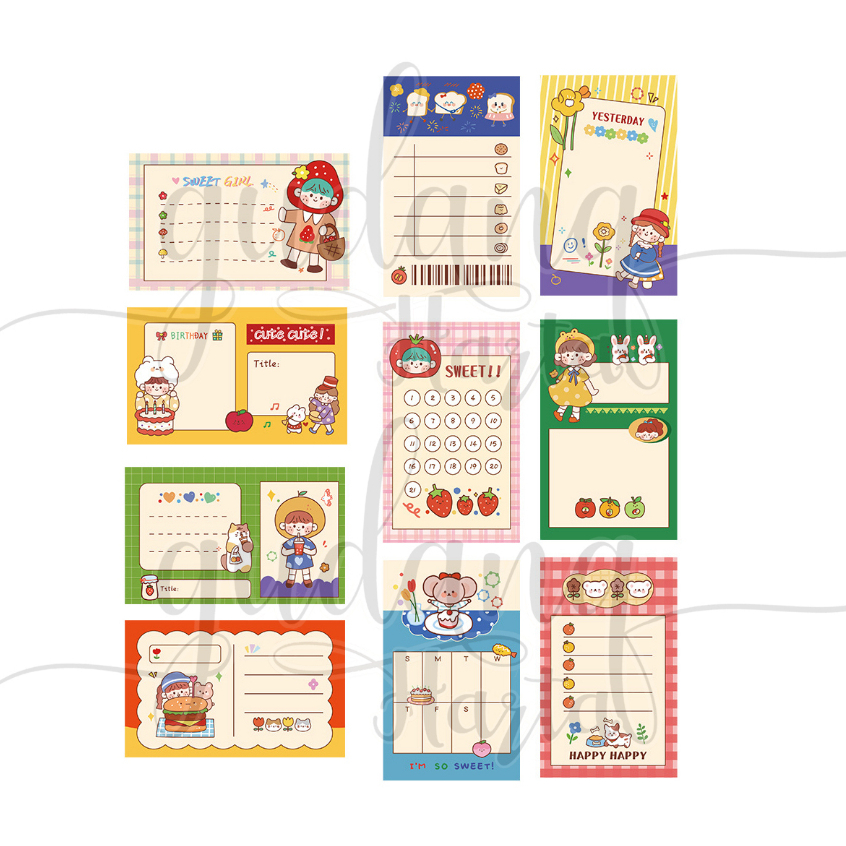 

Memopad Autumn Festival Memo Motif Birthday Burger Happy DIY GH 301314