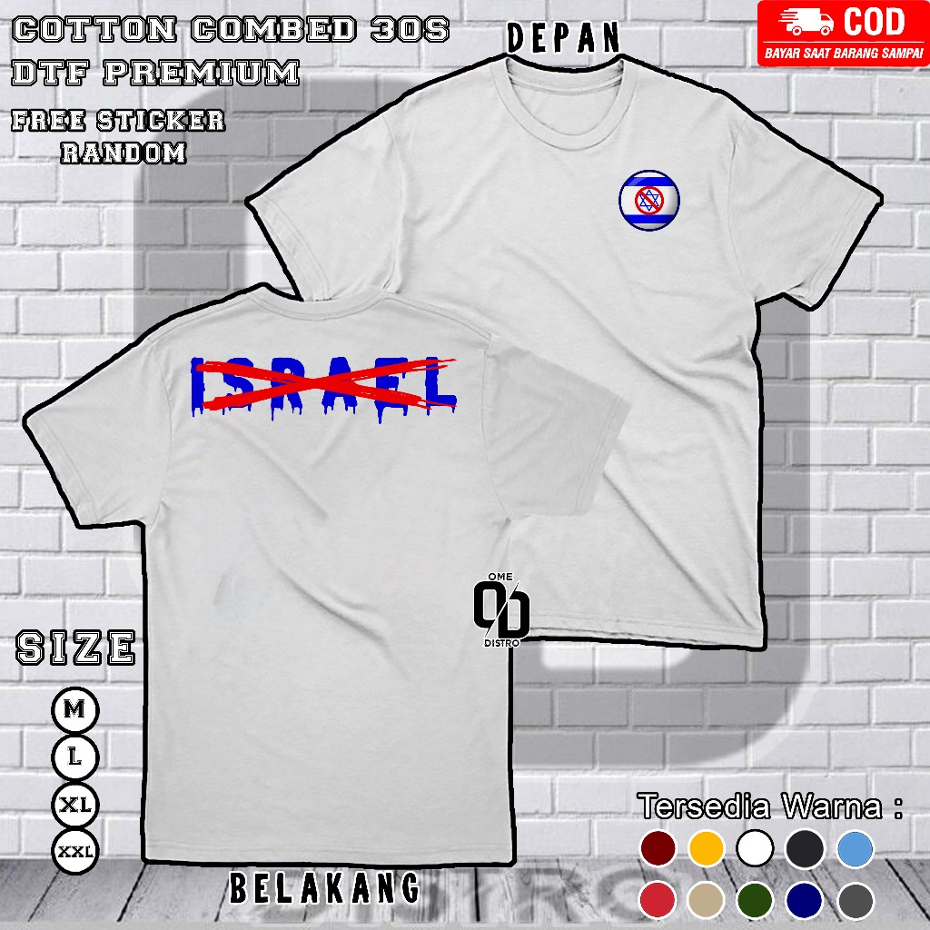 Baju Kaos Israel Flag bendera Israel tshirt Premium