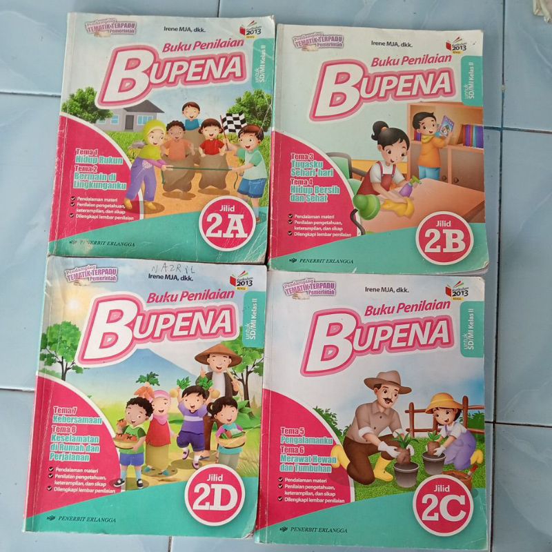 BUPENA UNTUK SD MI KELAS 2 JILID 2A 2B 2C DAN 2D