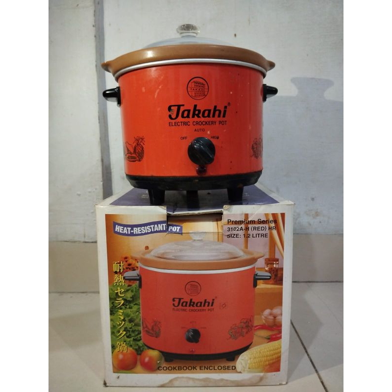 Takahi Electric Slow Cooker 1.2 L (preloved)